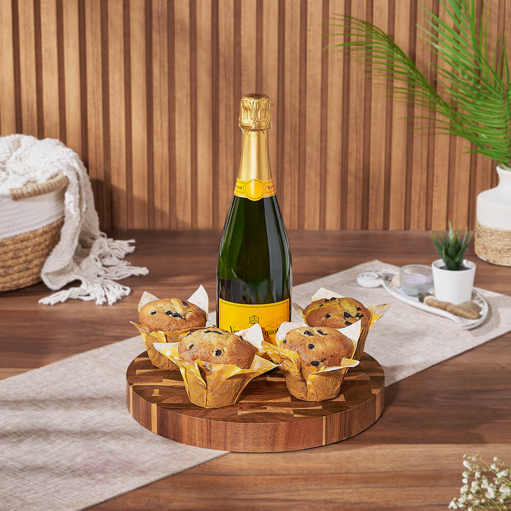 Champagne &amp; Muffins Gift Set, champagne gift, champagne, sparkling wine gift, sparkling wine, muffin gift, muffin, Canada delivery