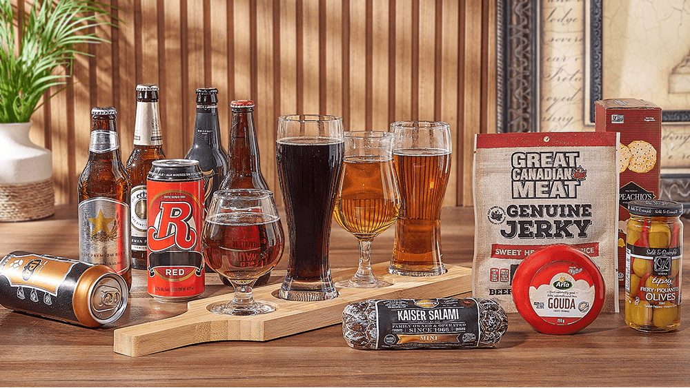 Charcuterie & Beer Flight Gift, beer gift, beer, charcuterie gift, charcuterie, beer flight gift, beer flight, Canada delivery
