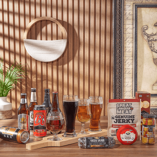 Charcuterie & Beer Flight Gift, beer gift, beer, charcuterie gift, charcuterie, beer flight gift, beer flight, Canada delivery