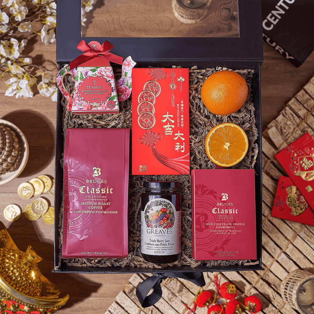 Chinese New Year Coffee & Tea Box, tea gift, tea, chinese new year gift, chinese new year, lunar new year gift, lunar new year, Canada delivery