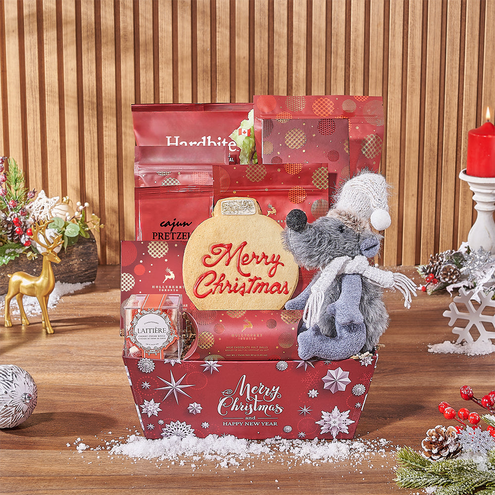Christmas Snowflake Market Tray – how the gift is presented