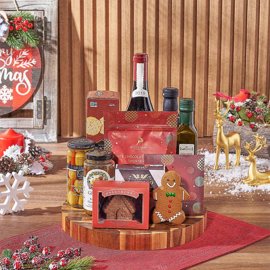 Christmas Chocolate & Wine Gift Board, wine gift, wine, christmas gift, christmas, holiday gift, holiday, Canada delivery
