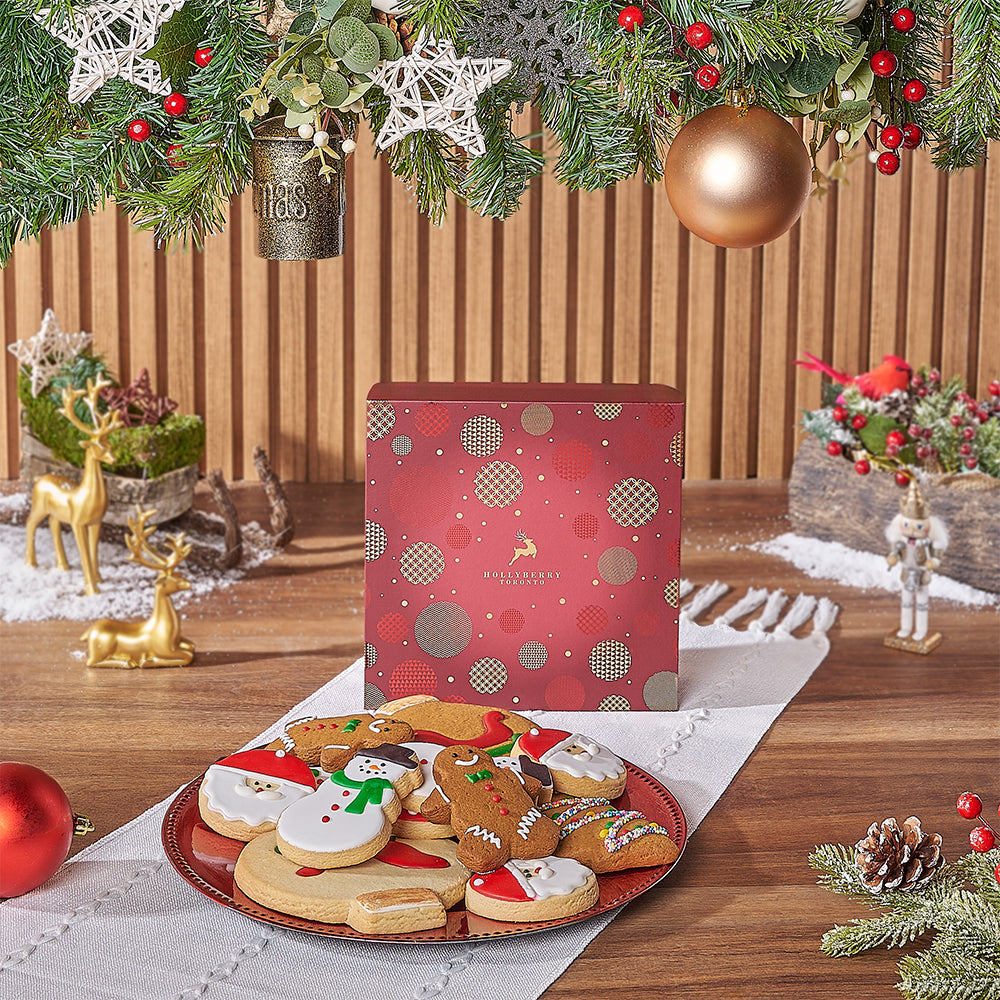 Handmade Assorted Cookies Gift Basket – how the gift is presented