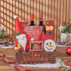 Christmas Wine Pairing Basket, wine gift, wine, chocolate gift, chocolate, christmas gift, christmas, Canada delivery