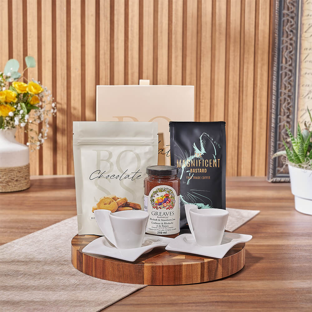 Coffee &amp; Chocolate Delight Gift Set, coffee gift, coffee, chocolate gift, chocolate, cookie gift, cookie, Canada delivery