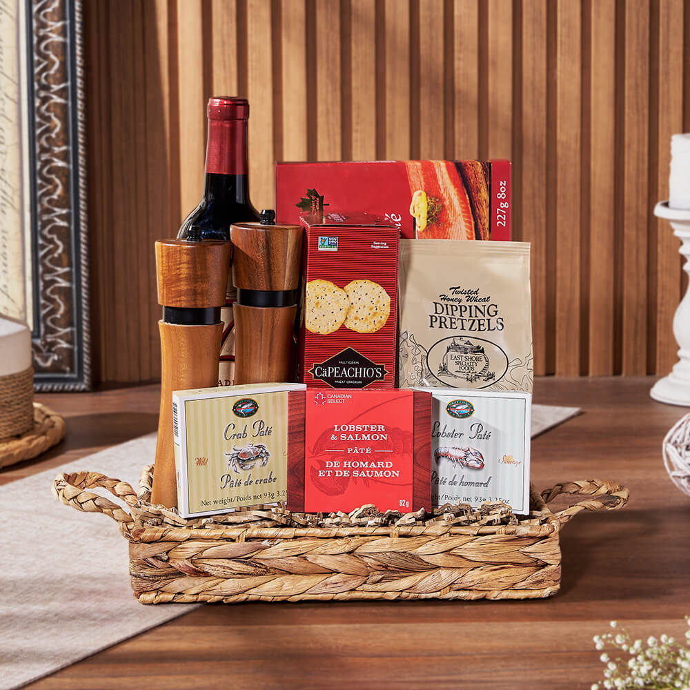 Complete Seafood &amp; Wine Gift, wine gift, wine, seafood gift, seafood, Canada delivery