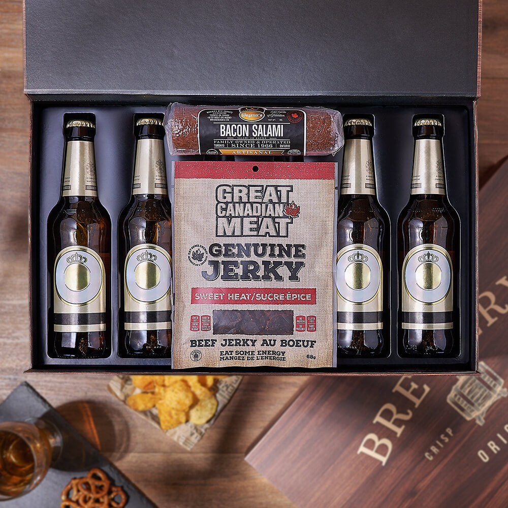 Cured Meat &amp; Beer Box, meat gift, meat, beer gift, beer, Canada delivery