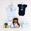 Deluxe Basket for a Baby Boy from Canada Baskets - Plush Gift Basket - Canada Delivery