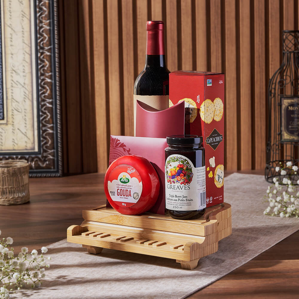 Deluxe Grand Piano &amp; Wine Gift Basket, wine gift, wine, cheese gift, cheese, chocolate gift, chocolate, Canada delivery