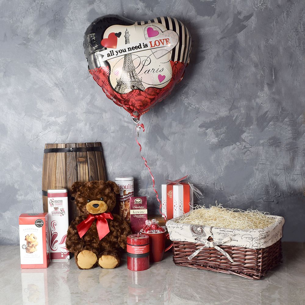 Plush Bear and Chocolate Truffle Box – how the gift is presented