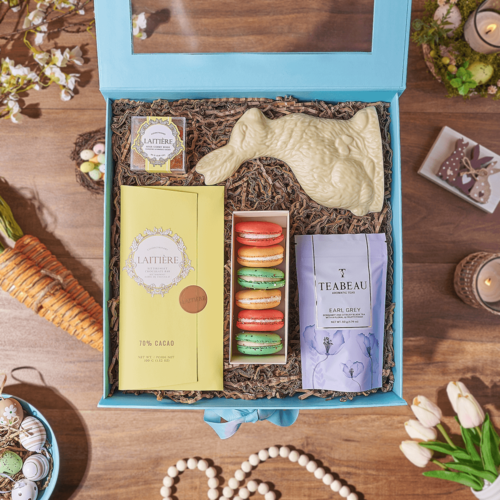 Easter Tea &amp; Chocolate Gift Box, tea gift, tea, easter gift, easter, chocolate gift, chocolate, Canada delivery