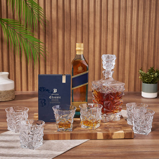 Enduring Decanter & Liquor Gift Set, liquor gift, liquor, decanter gift, decanter, chocolate gift, chocolate, Canada delivery