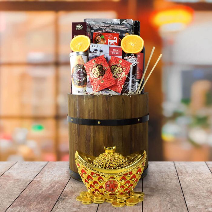 Everlasting Fortune &amp; Festive Wishes Gift Basket from Canada Baskets -  Canada Delivery