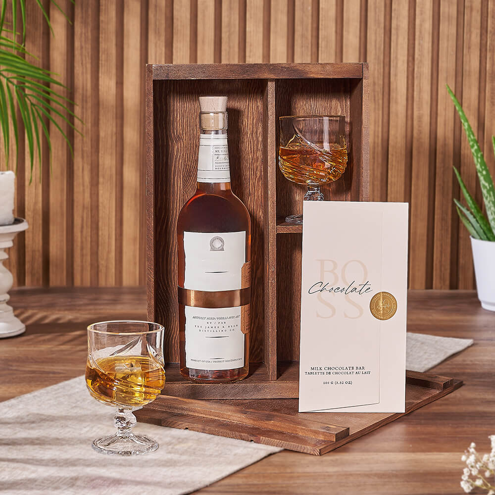 Executive Liquor &amp; Decanter Set, liquor gift, liquor, chocolate gift, chocolate, Canada delivery