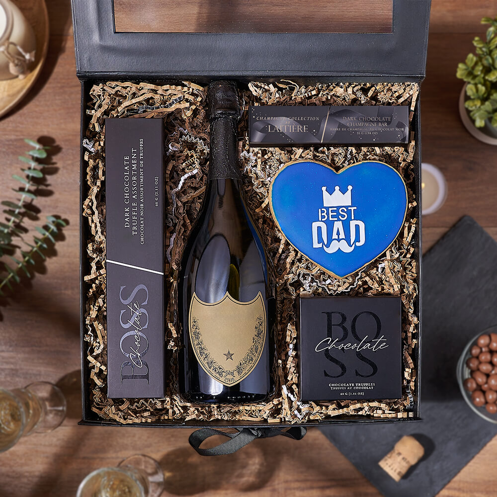 Father’s Day Champagne &amp; Sweets Box, sparkling wine gift, sparkling wine, champagne gift, champagne, fathers day gift, fathers day, Canada delivery