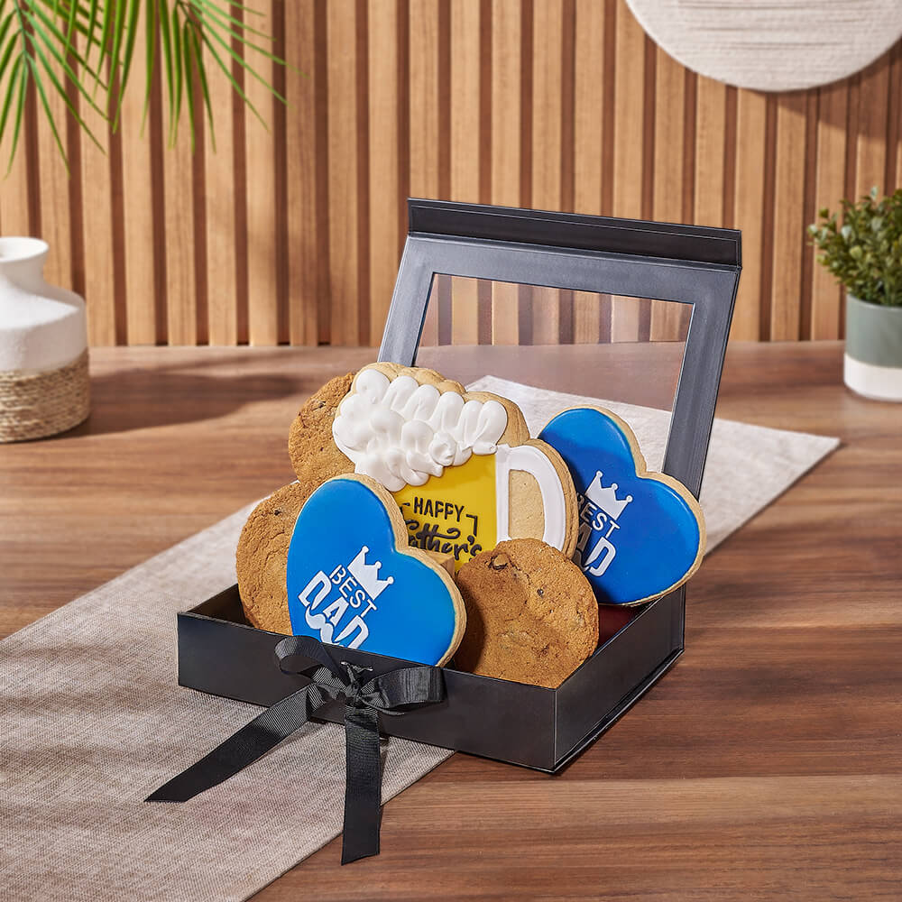 Father's Day Cookie Gift Basket – how the gift is presented