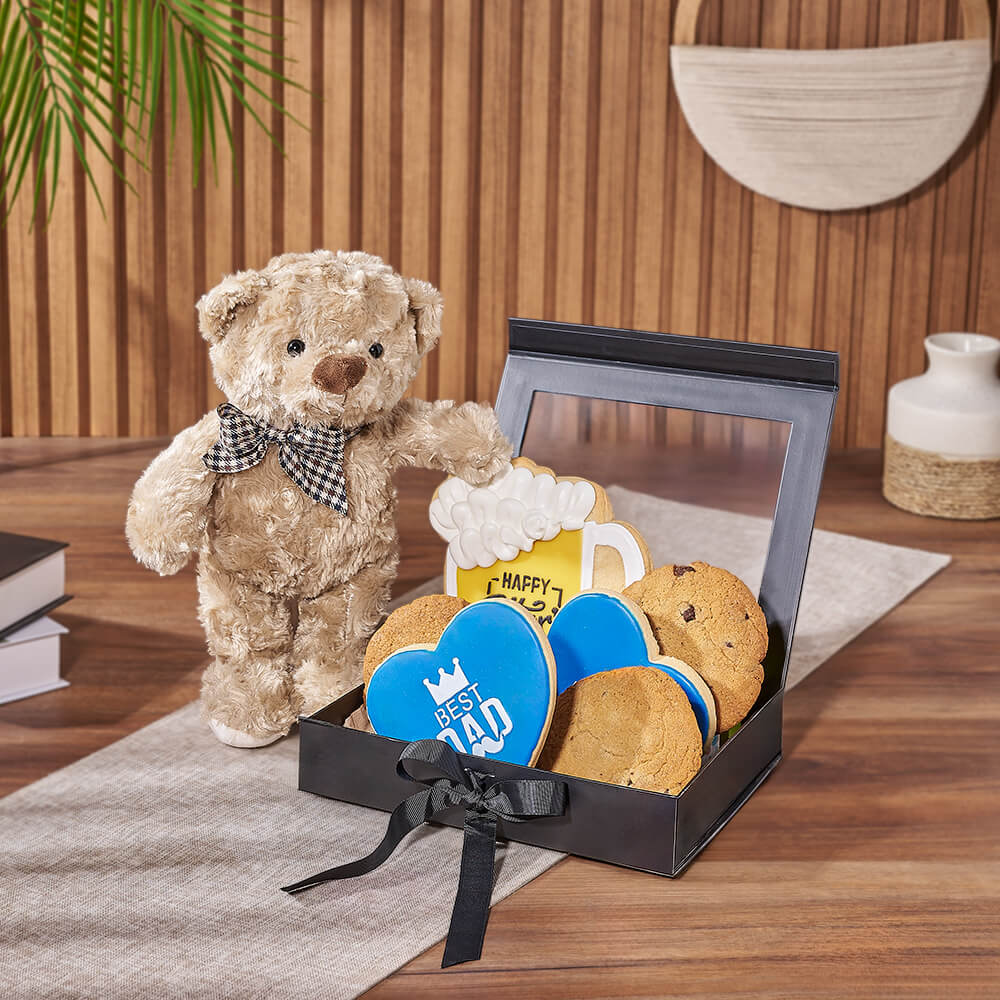 Father’s Day Cookie &amp; Bear Gift, fathers day gift, fathers day, cookie gift, cookie, Canada delivery