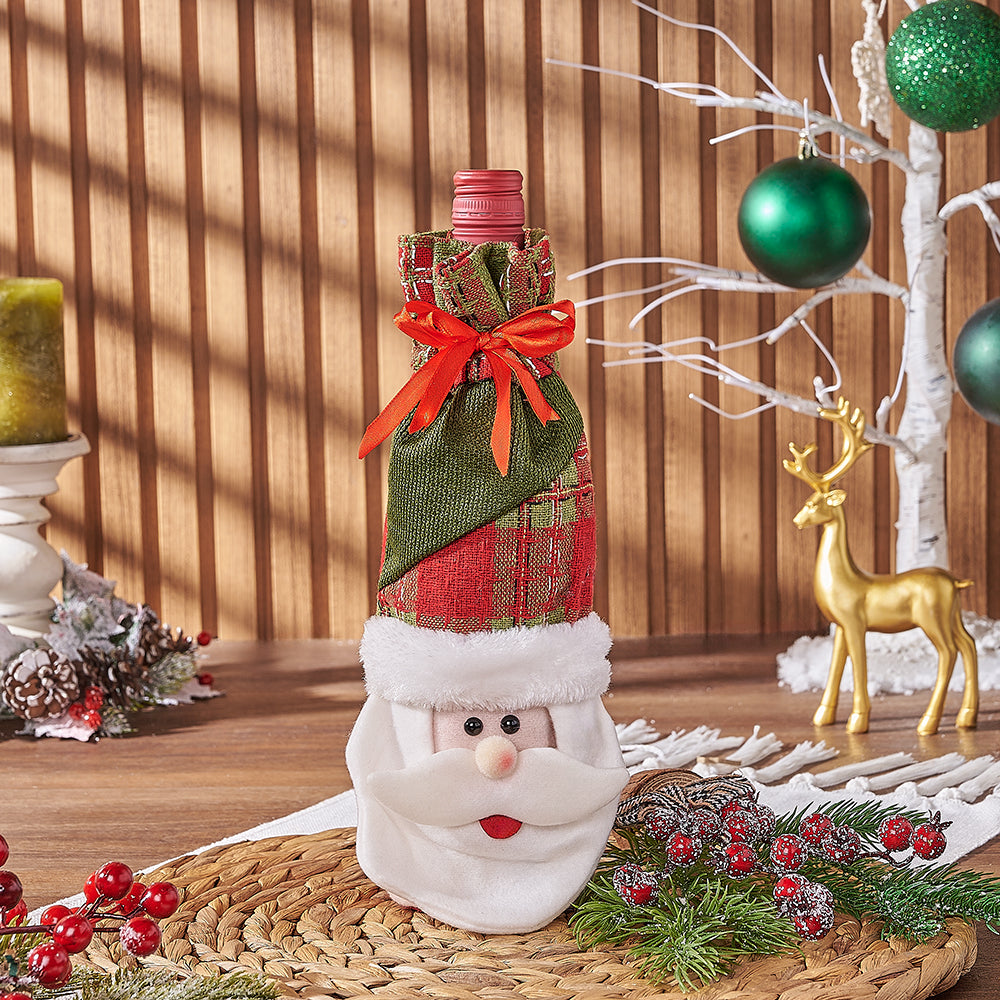 Festive Wine Gift Bag – how the gift is presented