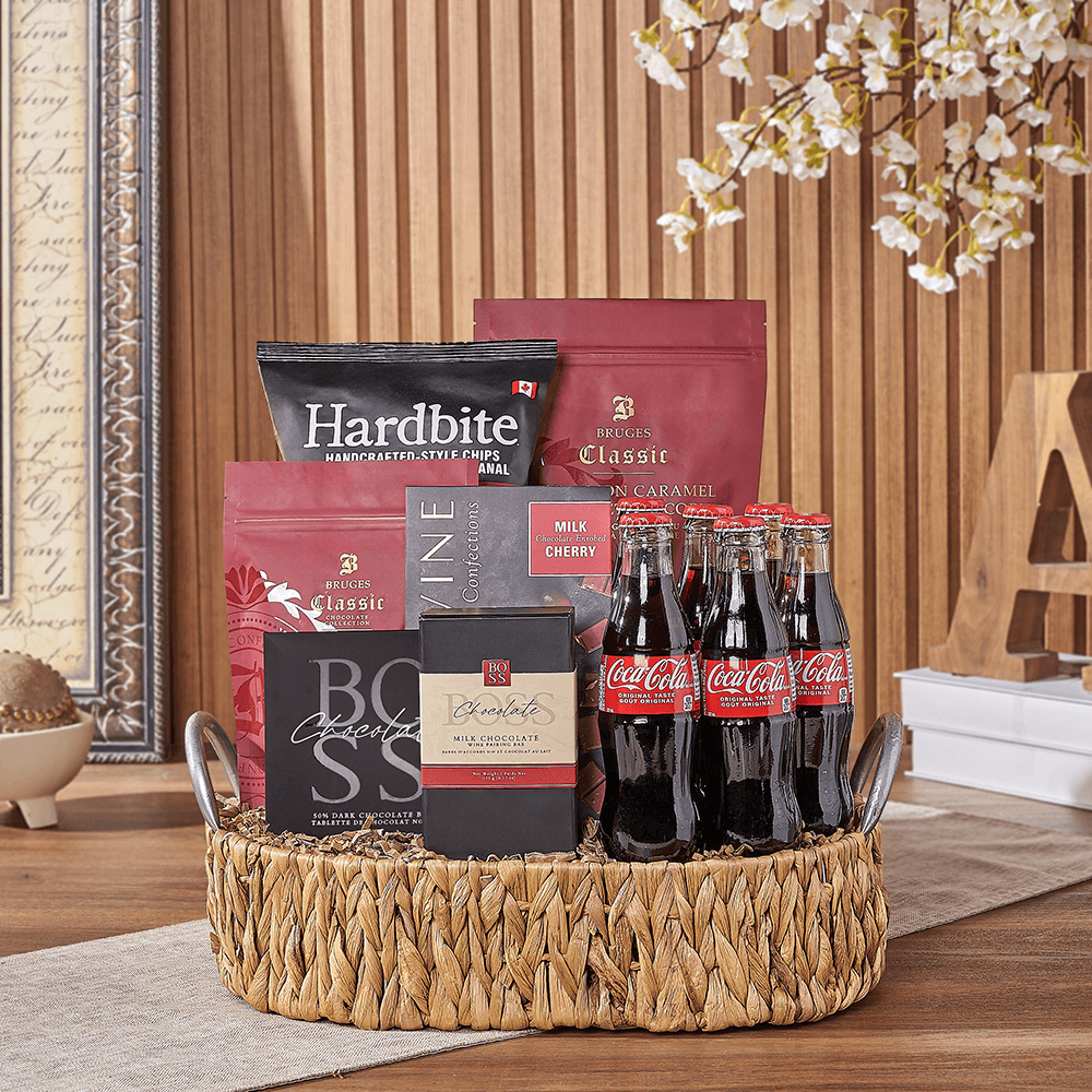 Halal Soda and Chocolate Tray – how the gift is presented
