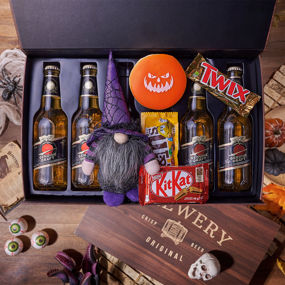 Halloween Candy &amp; Beer Gift, candy gift, candy, beer gift, beer, halloween gift, halloween, Canada delivery