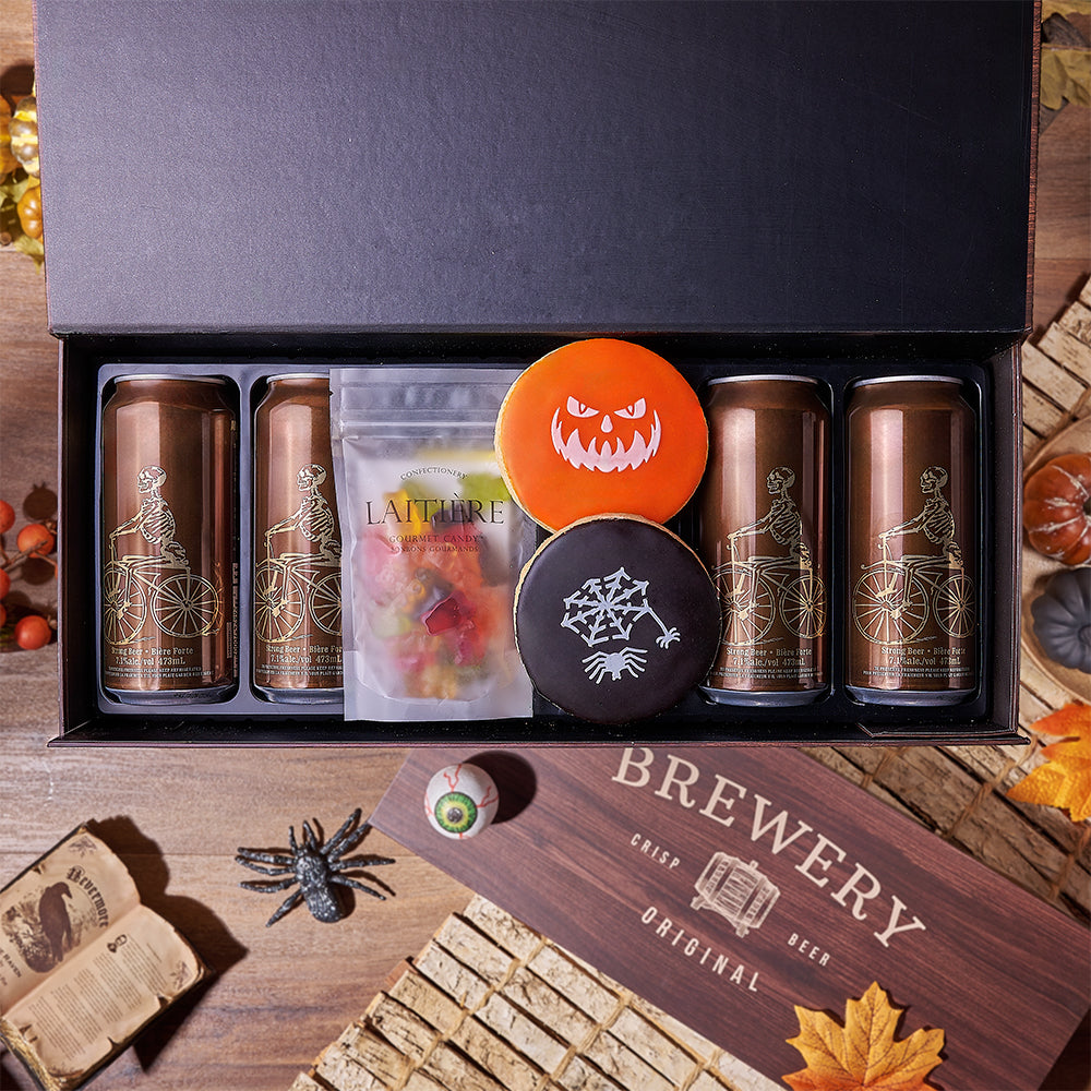 Halloween Beer Gift Box – how the gift is presented