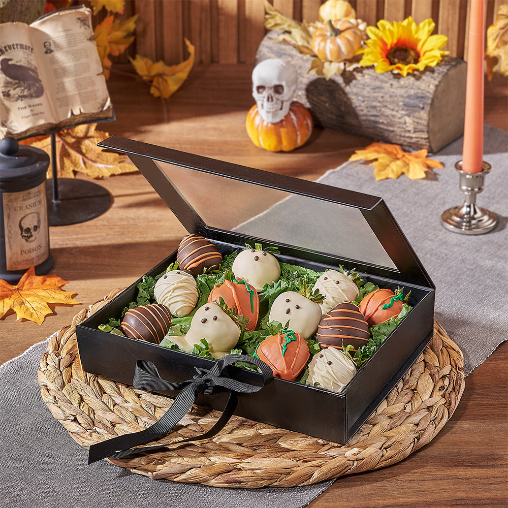 Halloween Strawberry Chocolate Gift – how the gift is presented