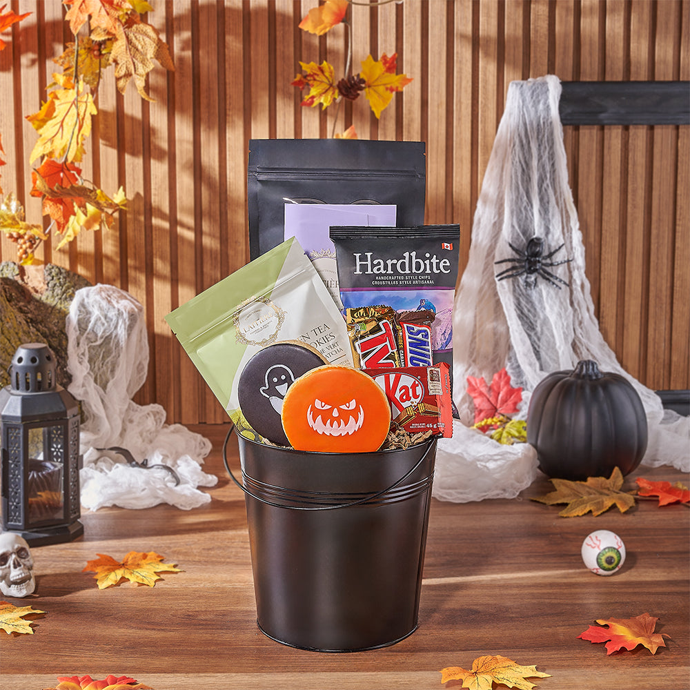 Halloween Tricks &amp; Treats Gift Basket, halloween gift, halloween, candy gift, candy, chocolate gift, chocolate, Canada delivery