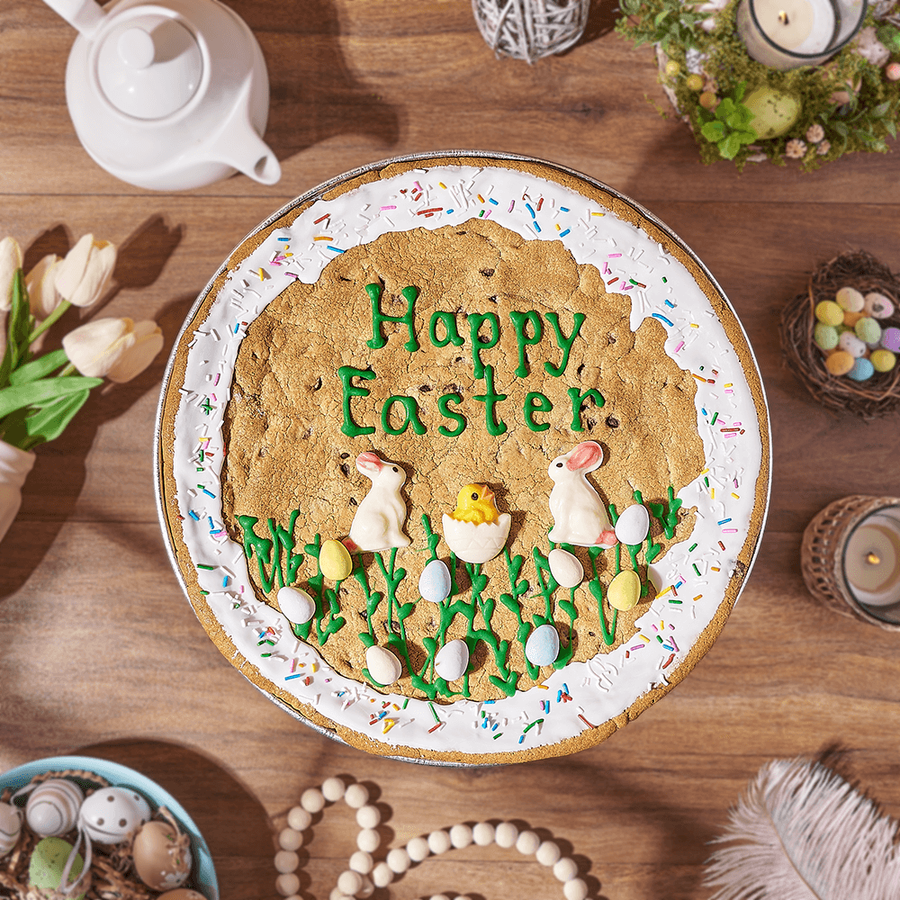Chocolate Chip Easter Cookie Gift – how the gift is presented