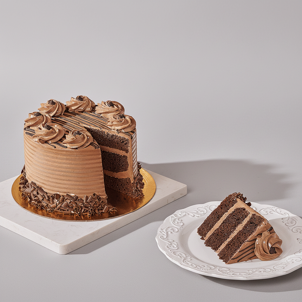 Custom Diwali Gift Basket - Hazelnut Chocolate Cake
