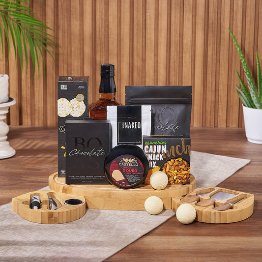 Hole in One Gourmet Gift Set, liquor gift, liquor, cookie gift, cookies, chocolate gift, chocolate, Canada delivery