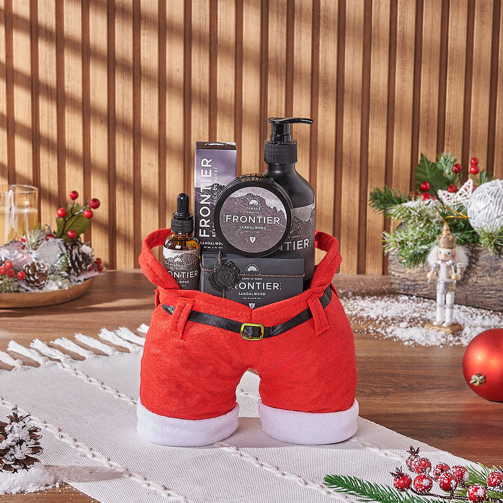 Holiday Season Sandalwood Beard and Body Care Bag – how the gift is presented