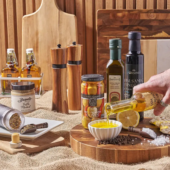 Pantry items used in gift baskets