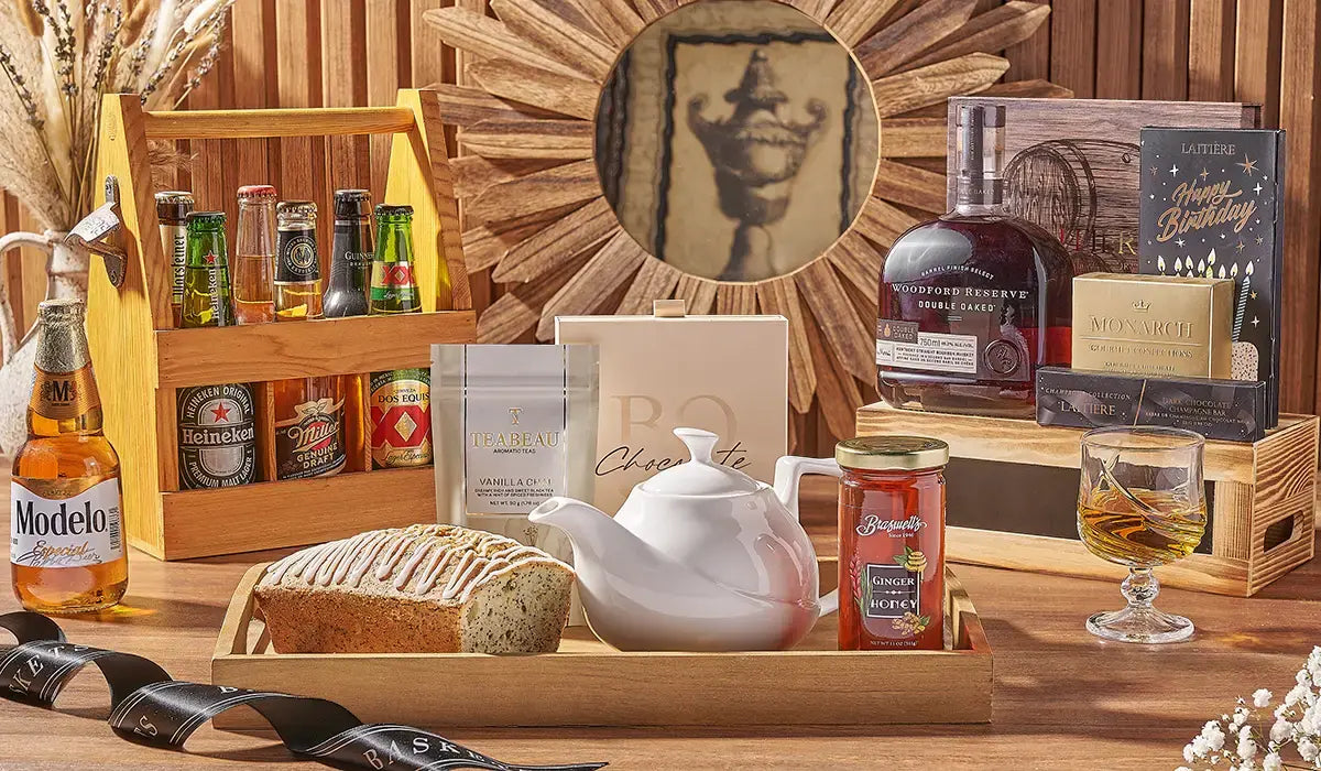 Selection of practical gift baskets for everyday occasions