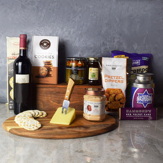 Kosher Wine & Cheese Basket from Canada Baskets - Wine Gift Set -Canada Delivery