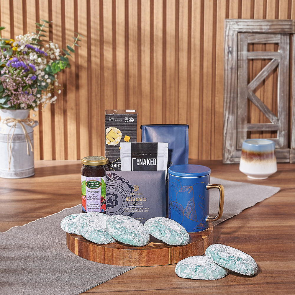 Kosher Treats &amp; Coffee Hanukkah Basket-Canada Baskets-Canada Delivery