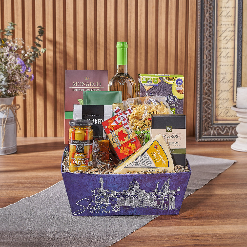 Kosher Wine &amp; Cheese Crate Canada Baskets- Canada Delivery