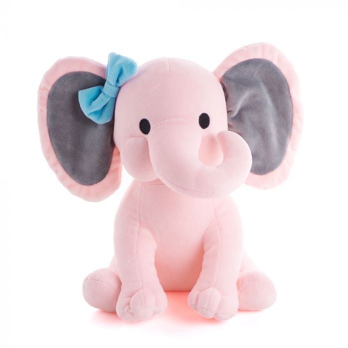 Premium Pink Elephant Baby Plush Gift – how the gift is presented