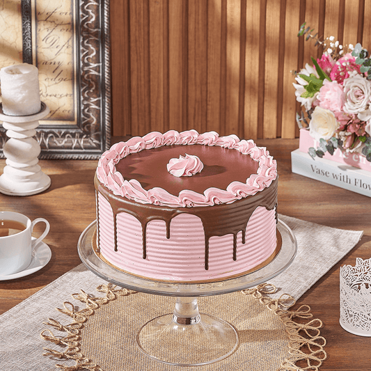 Large Raspberry Chocolate Cake, cake gift, cake, chocolate cake gift, chocolate cake, Canada delivery