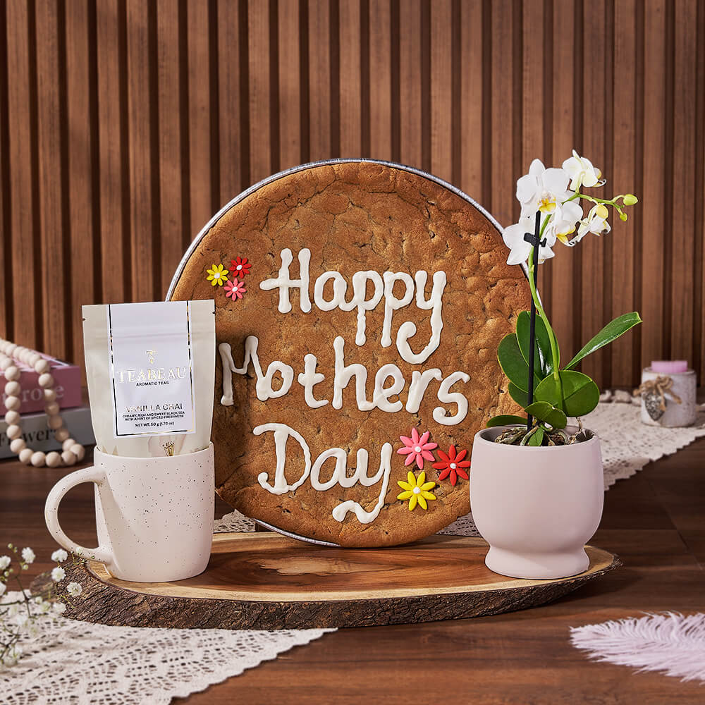 Mother’s Day Tea &amp; Cookie Gift Set, mothers day gift, mothers day, tea gift, tea, plant gift, plant, Canada delivery