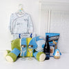 "New Parent Luxury Gift Basket" Wine with Plush Toy, Baby shirt, and pant | Canada Baskets - Canada Delivery