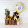 Newborn Essentials Gift Basket with Wine from Canada Baskets - Baby Gift Basket - Canada Delivery