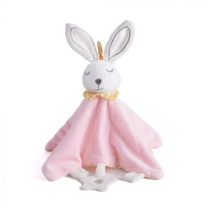 Cozy Plush Bunny Blanket Gift Basket – how the gift is presented