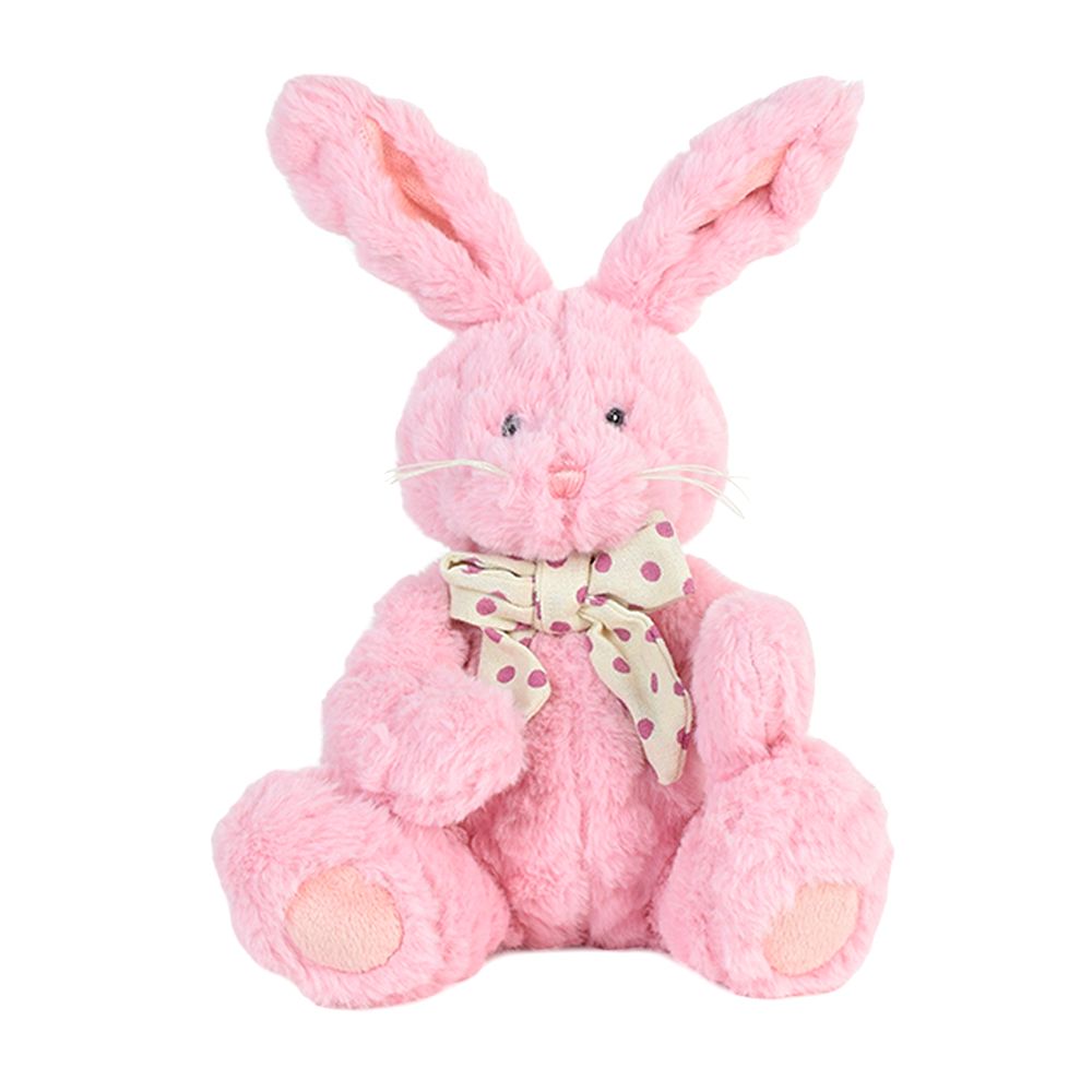 Soft Pink Bunny Plush Basket – how the gift is presented