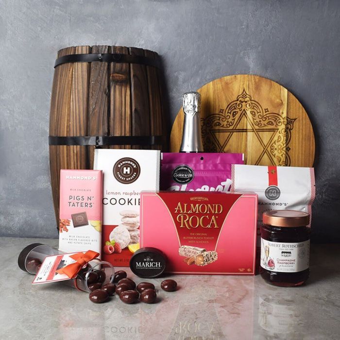 Prestigious Rosh Hashanah Chocolate Gift Set from Canada Baskets - Champagne Gift Basket - Canada Delivery