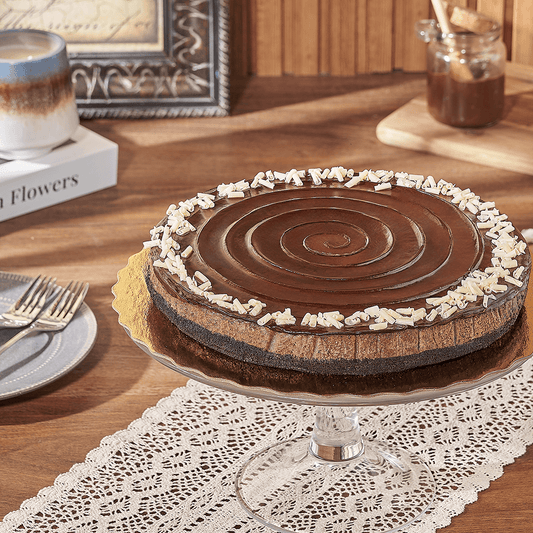 Rich Chocolate Cheesecake With Hazelnut Spread, cake gift, cake, cheesecake gift, cheesecake, dessert gift, dessert, Canada delivery