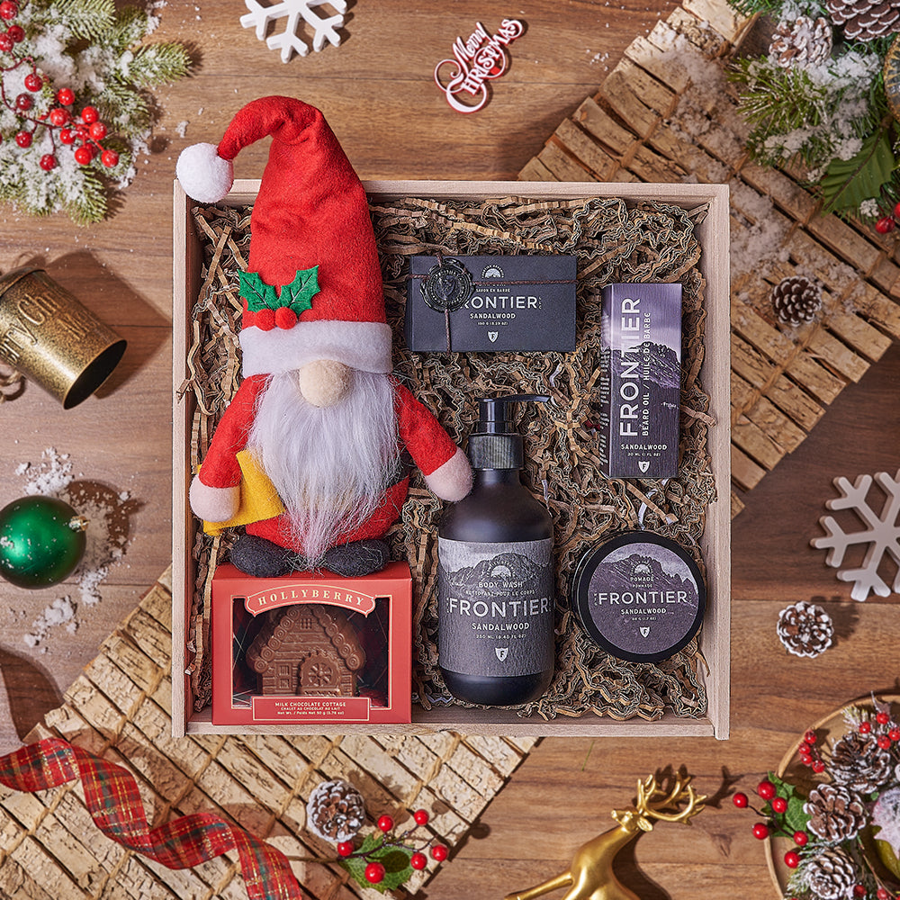 Santa Claus Plush Spa Gift Box – how the gift is presented