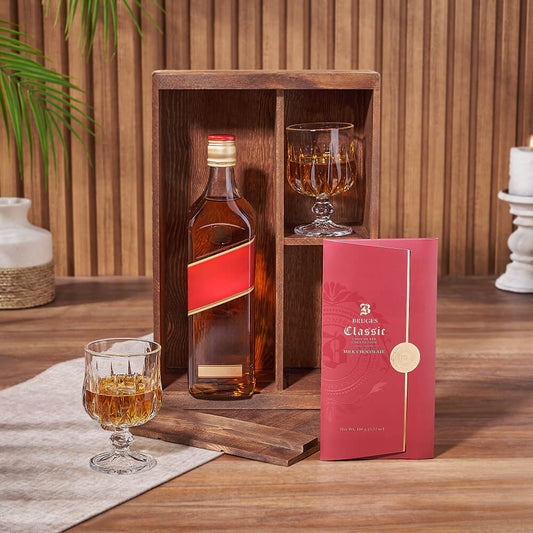 Summerhill Liquor & Treats Basket, liquor gift, liquor, chocolate gift, chocolate, Canada delivery
