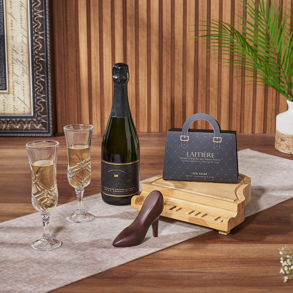 Sweet Chocolate & Champagne Gift, champagne gift, champagne, sparkling wine gift, sparkling wine, chocolate gift, chocolate, Canada delivery