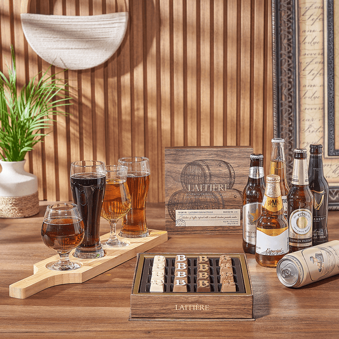 Sweet Truffle & Beer Flight, beer flight gift, beer flight, beer gift, beer, chocolate gift, chocolate, Canada delivery
