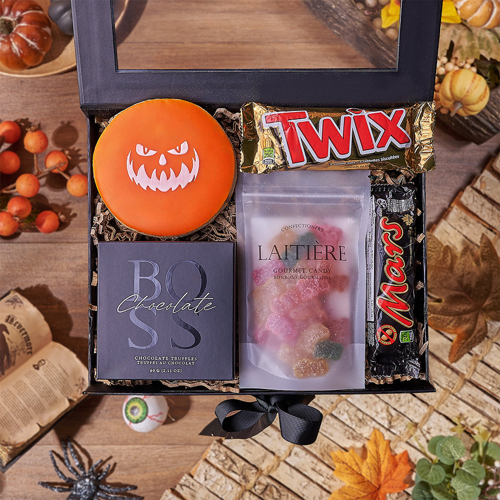 Sweet &amp; Sour Halloween Gift Box, halloween gift, halloween, candy gift, candy, cookie gift, cookie, Canada delivery